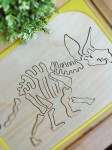 Triceratops - szkielet dinozaura wysypywanka i układanka. Wkładka do stolika Ikea flisat.
