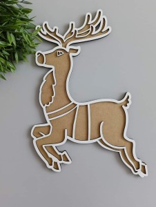 Renifer- drewniana wysypywanka sensoryczna 