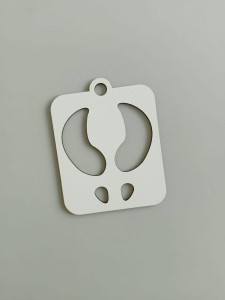 Szablon ślady renifera Rudolfa