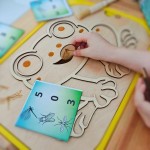 Żabka do karmienia - wysypywanka żaba do karmienia głodna żaba Wkładka do stolika Ikea flisat.