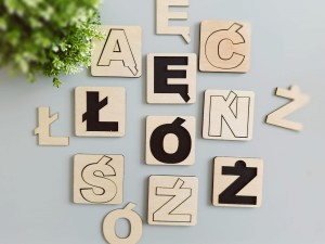 Drukowane literki tabliczki - pojedyncze 
