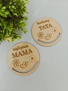 Drewniana baza do makramy i ozdabiania kolorowania - Dzień Mamy i Taty DIY dla dzieci