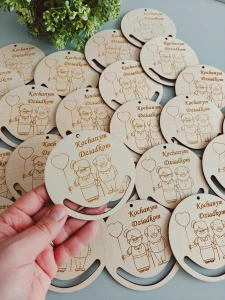 Drewniana okrągła baza do makramy i dekorowania łapacz snów– prezent DIY na Dzień Babci i Dziadka