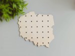 Polska Mapa Polski - drewniana przeplatanka motoryczna